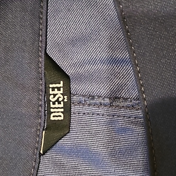 Diesel Women’s Gray Straight Leg Pantalloni Pants Size M - Picture 7 of 12